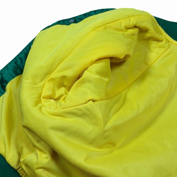 VTG MLB OAKLAND A's Athletics KIDS Starter Satin Bomber Jacket Sz‎ M - Picture 14 of 15